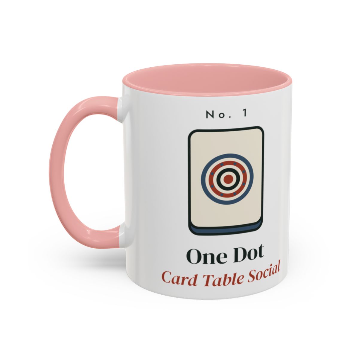 One Dot Mug in Pink, left side