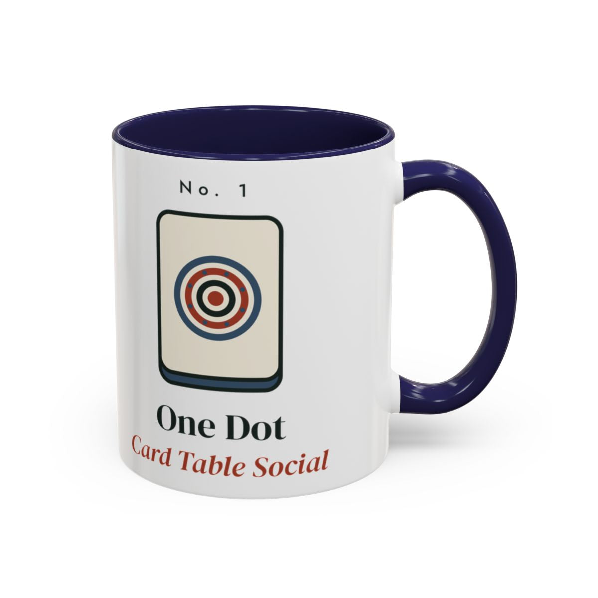 One Dot Mug in Navy, right side