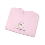 One More Hand Crewneck in Light Pink, folded