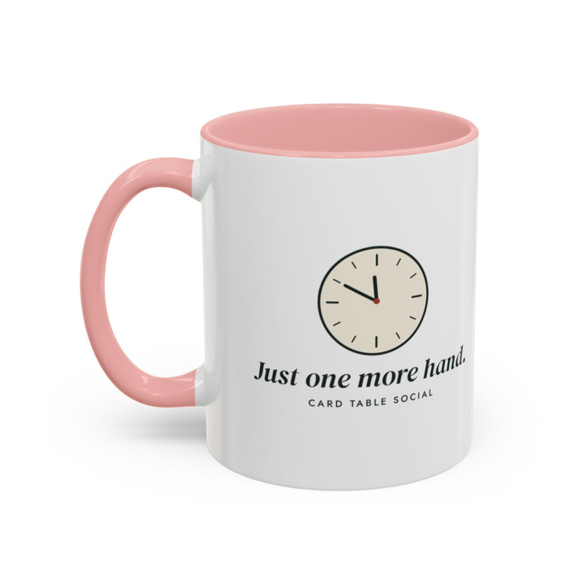 One More Hand Mug in Pink, left side