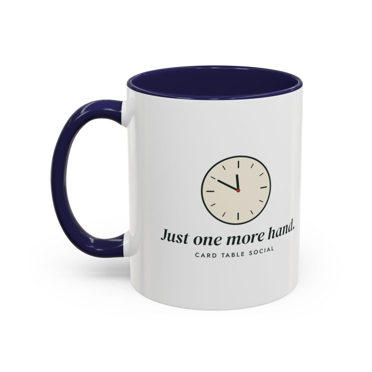 One More Hand Mug in Navy, left side