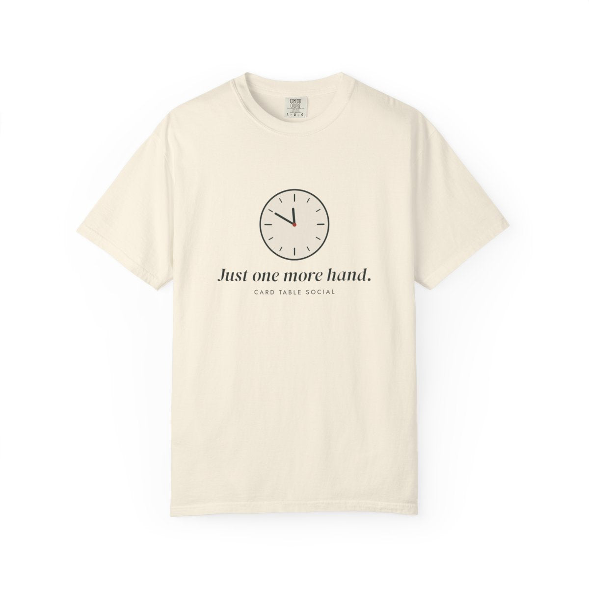 One More Hand Tee in Ivory, front view