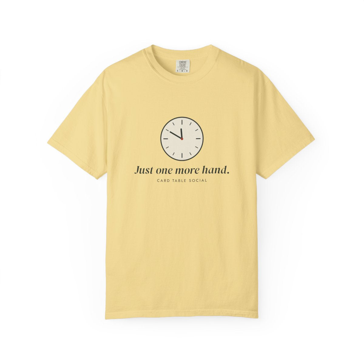 One More Hand Tee in Butter, front view
