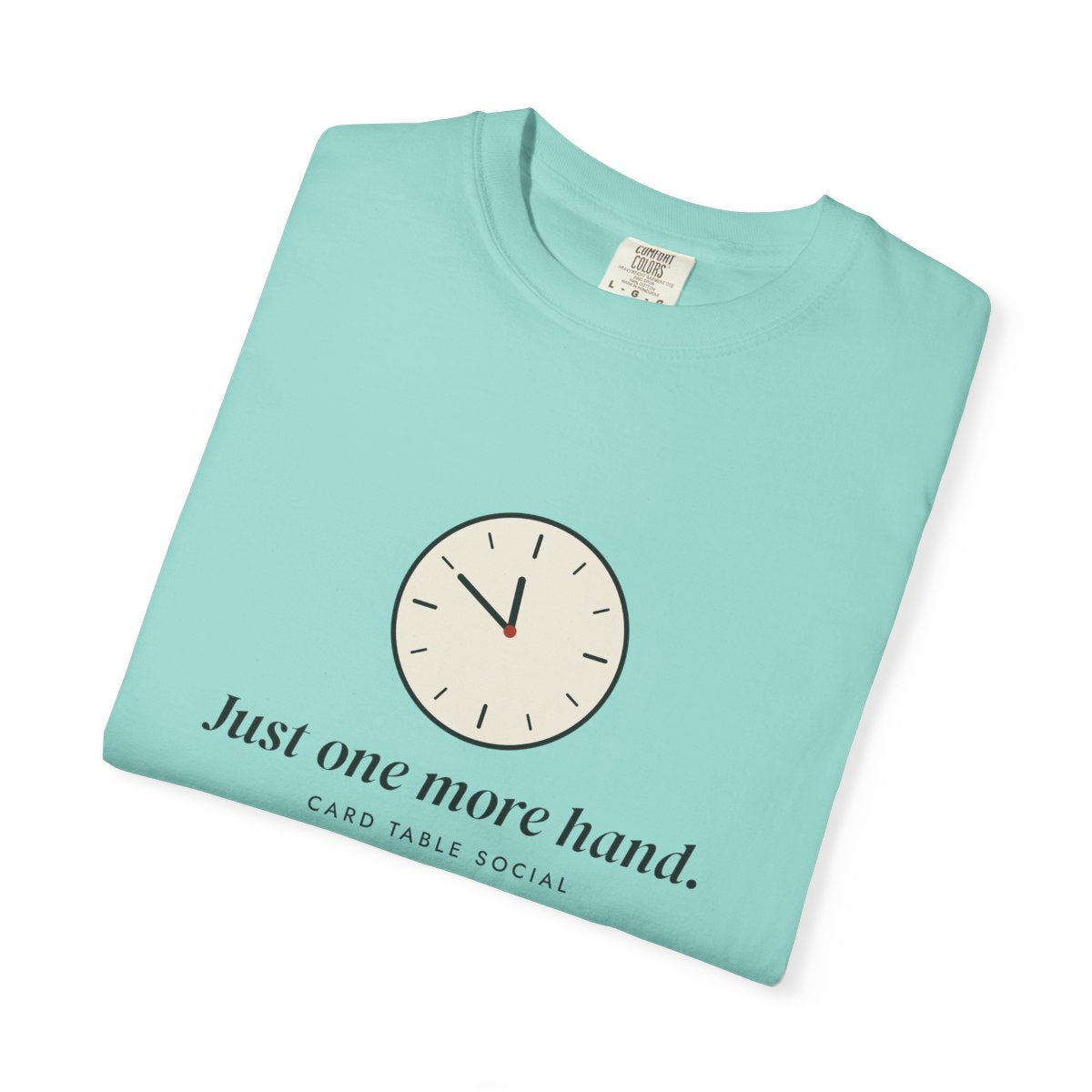 One More Hand Tee in Chalky Mint, folded