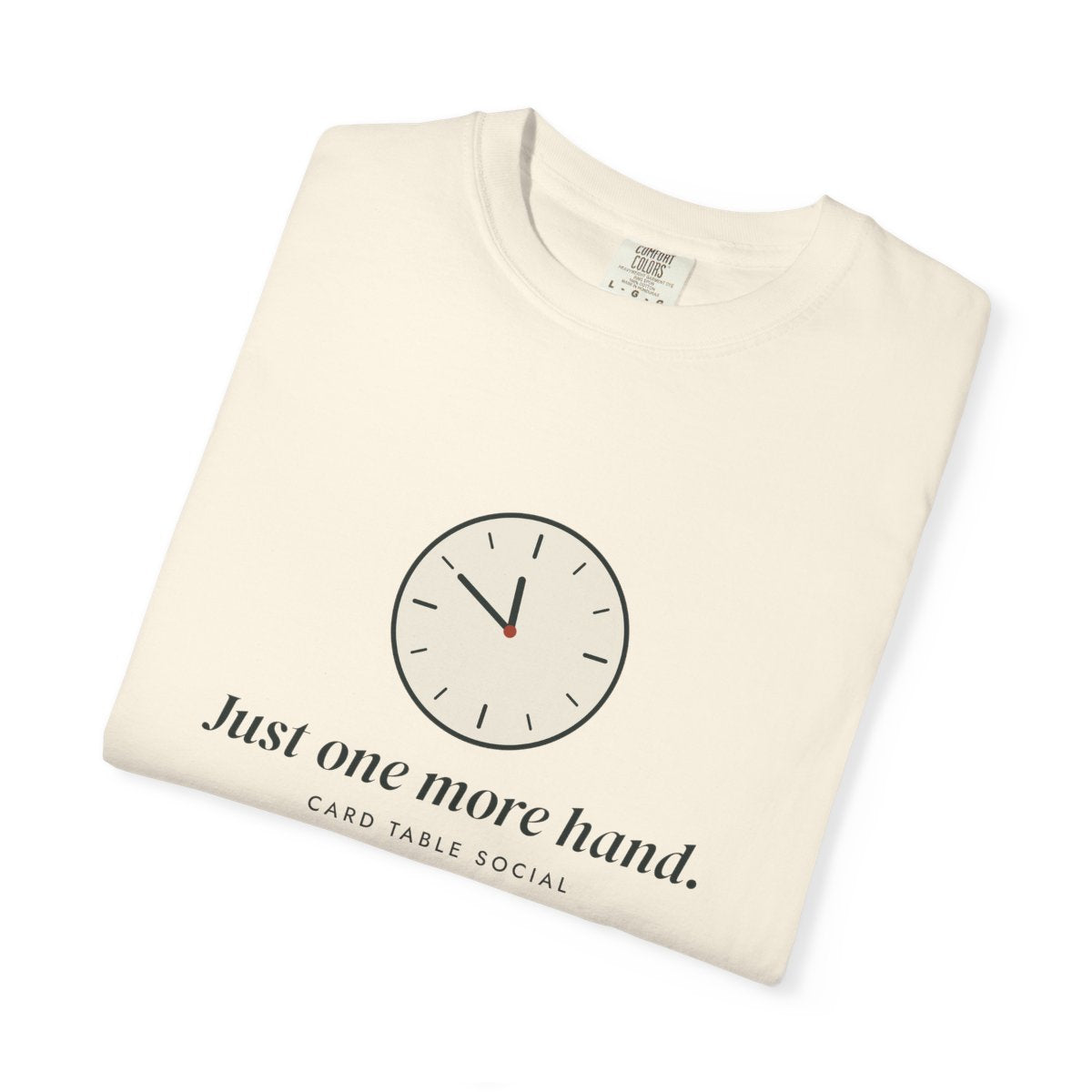 One More Hand Tee in Ivory, folded