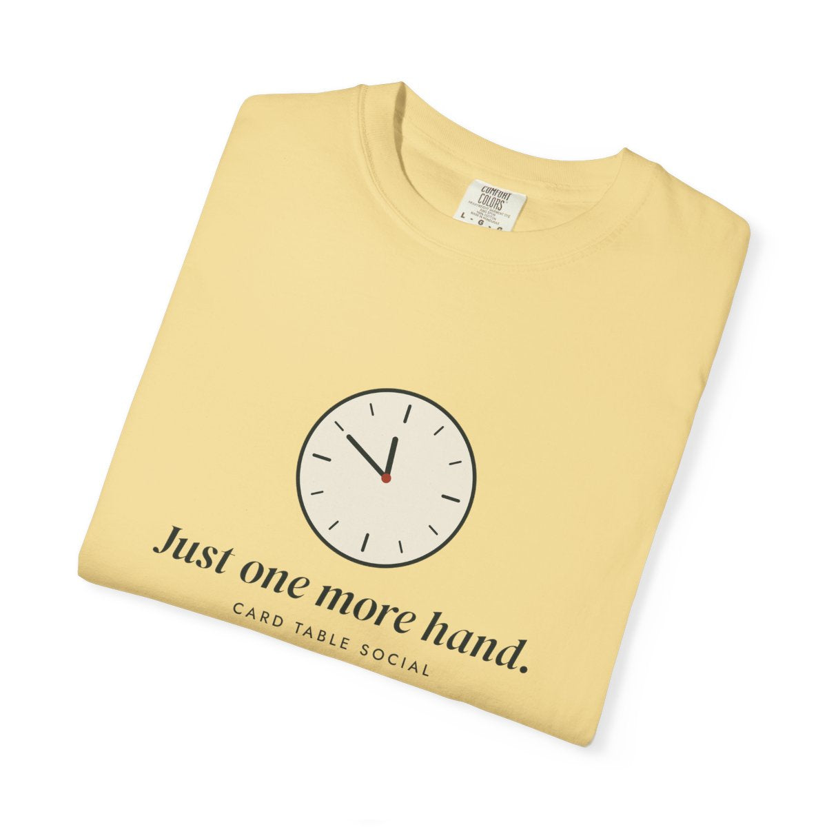 One More Hand Tee in Butter, folded