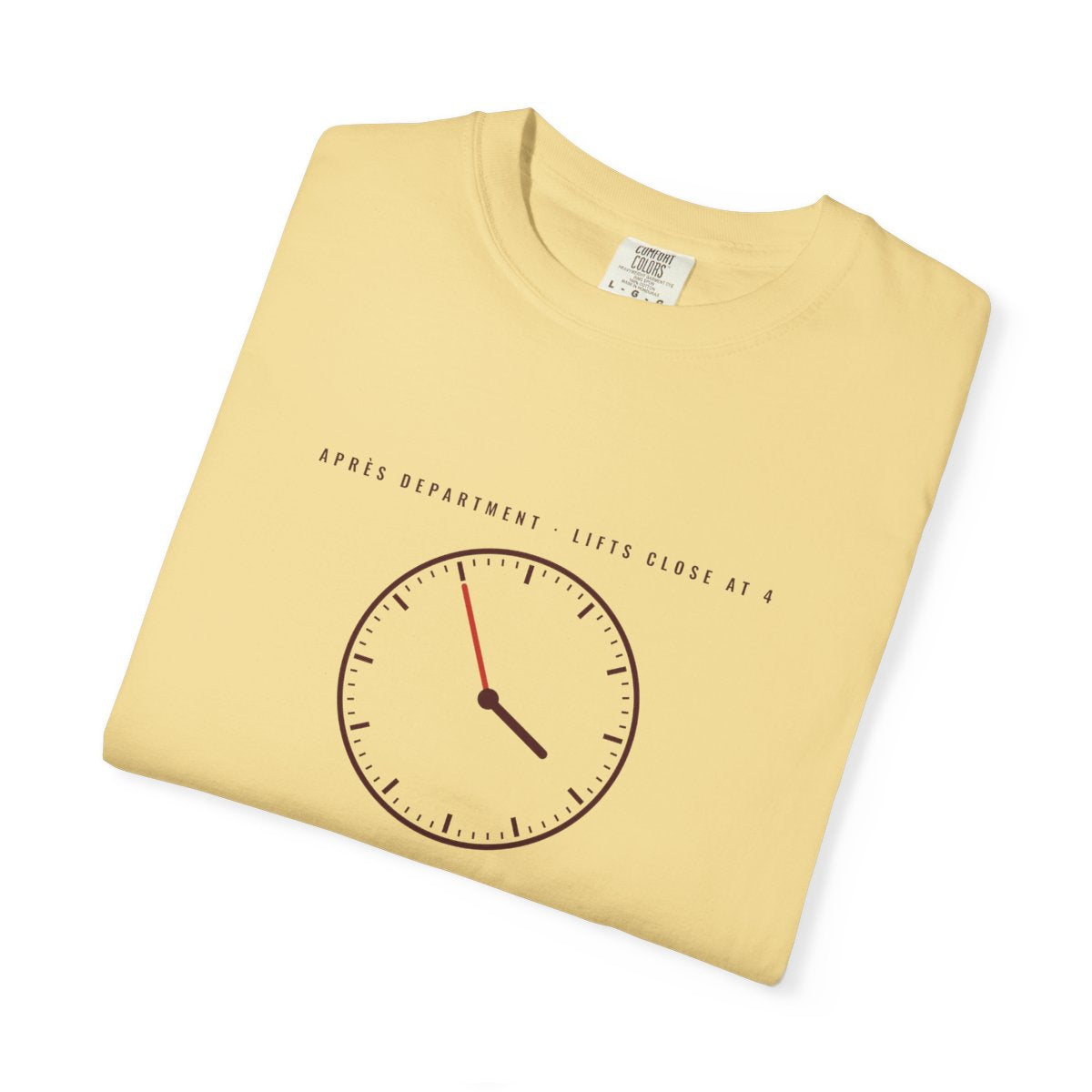 One More Run Tee in Butter, folded