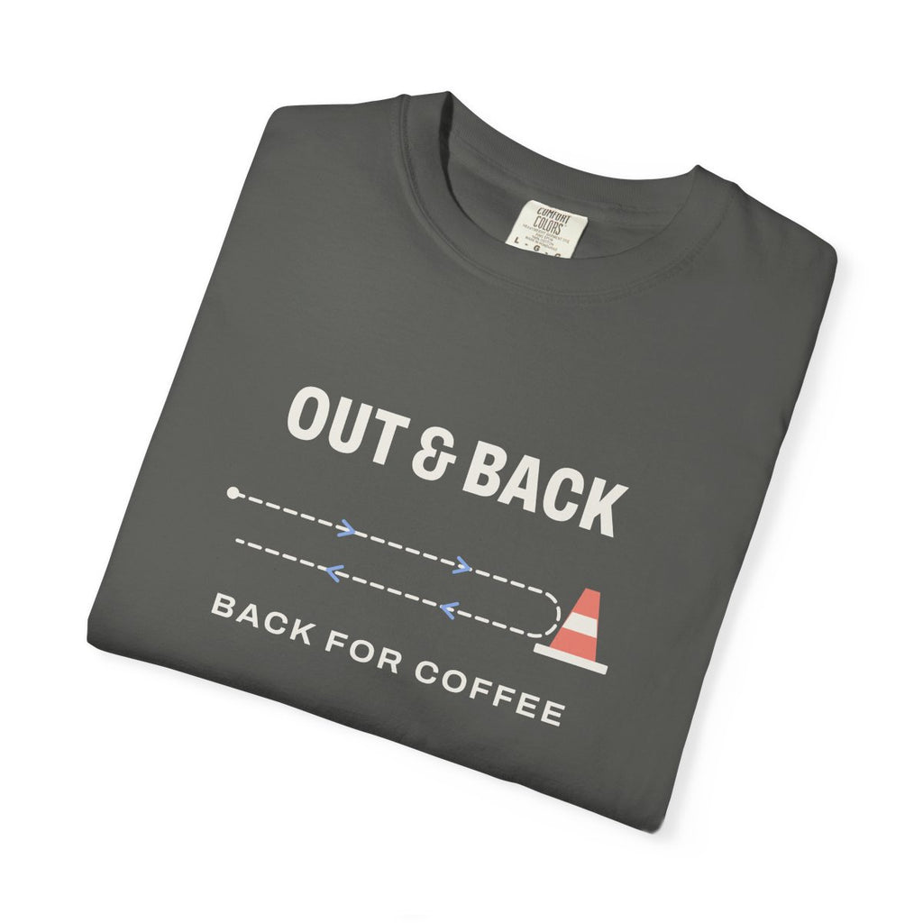 Out & Back Tee in Pepper, folded