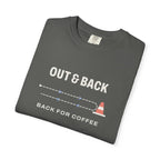 Out & Back Tee in Pepper, folded