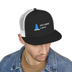 Out & Back Trucker Cap in Black/White, on model