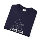 Pace Dog Tee in True Navy, folded