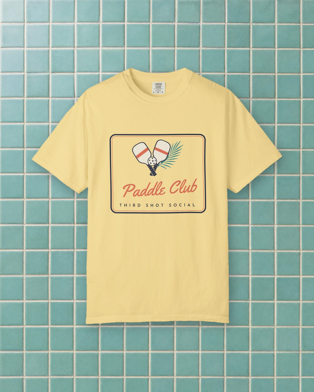 Paddle Club Tee in Butter, styled