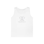 Paddle Crest Tank in White, front view