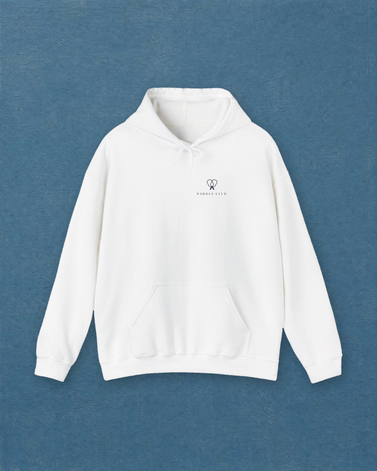 Paddle Mark Hoodie in White, styled