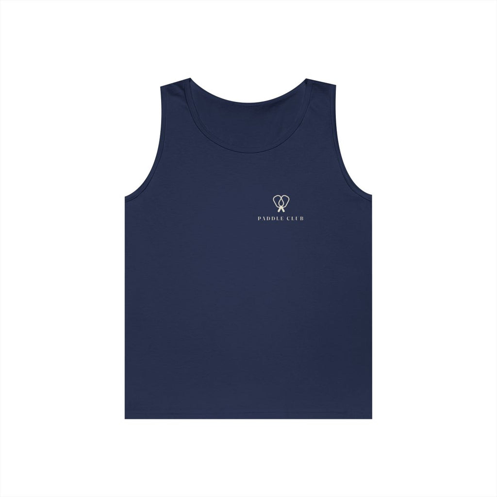 Paddle Mark Tank in Navy, front view