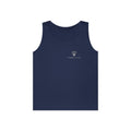 Paddle Mark Tank in Navy, front view