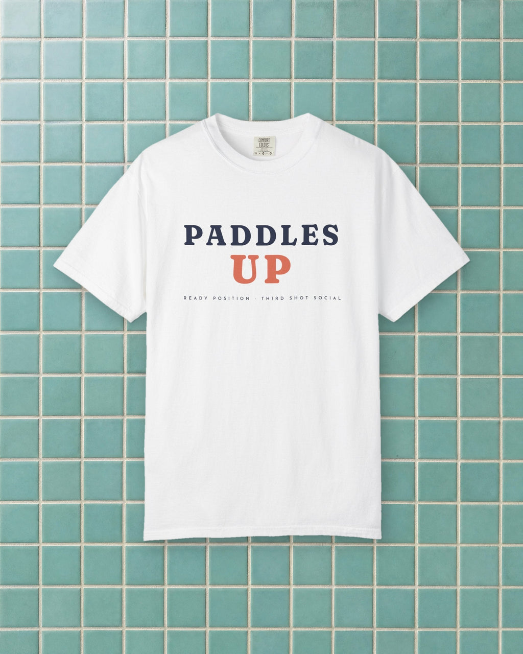 Paddles Up Tee in White, styled
