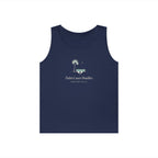 Palm Court Tank in Navy, front view