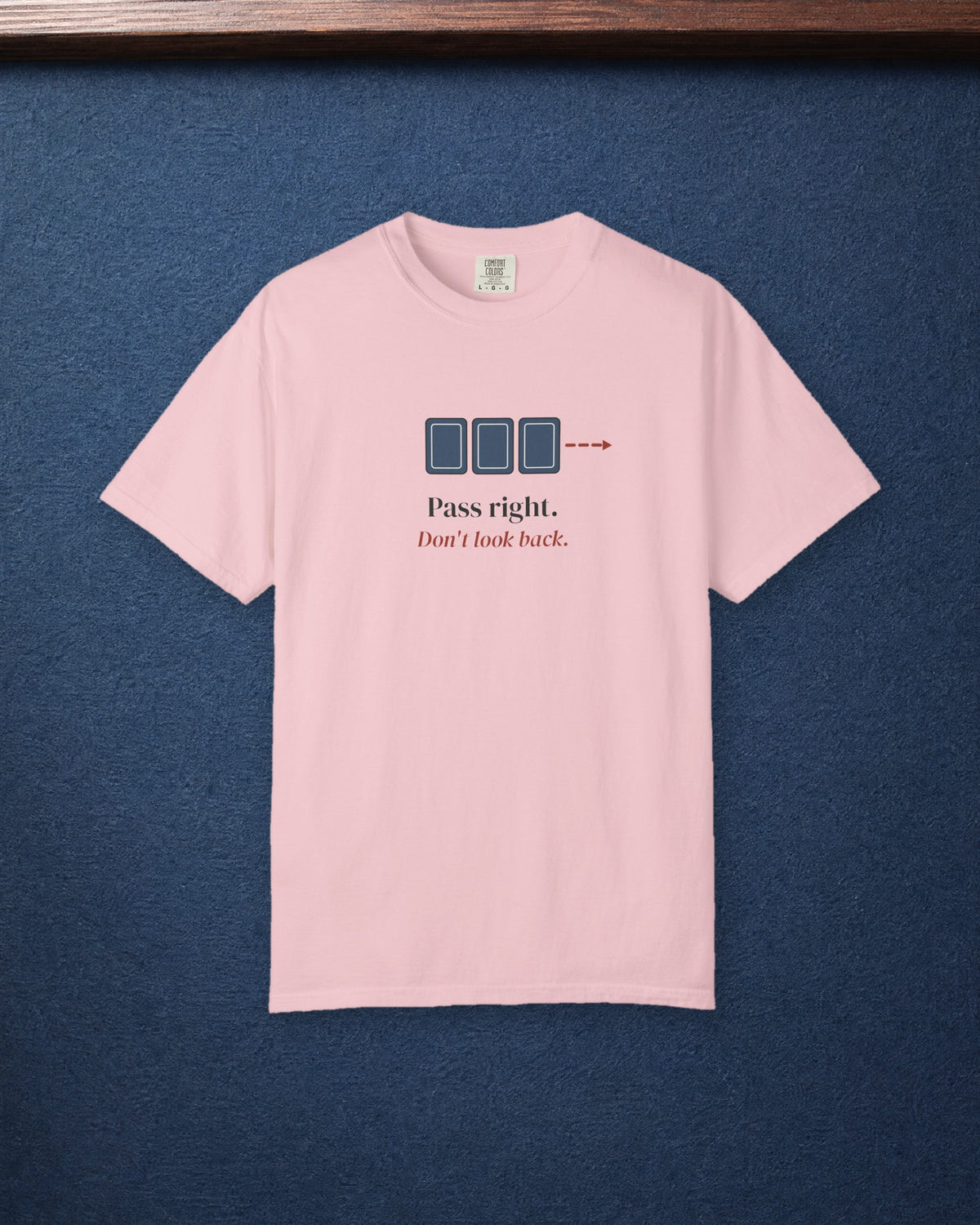 Pass Right Tee in Blossom, styled