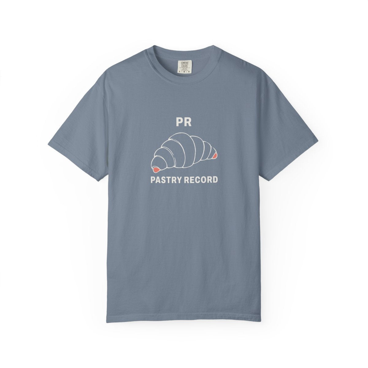 Pastry Record Tee in Blue Jean, front view