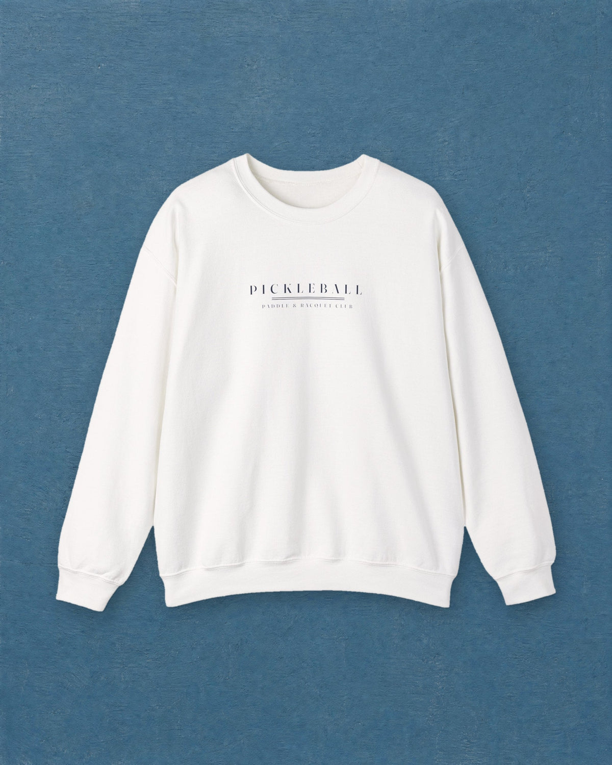 Pickleball Caps Crewneck in White, styled