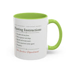 Planting Instructions Mug in Light Green, right side