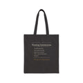 Planting Instructions Tote in Black, front view
