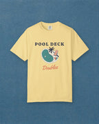 Pool Deck Doubles Tee in Butter, styled