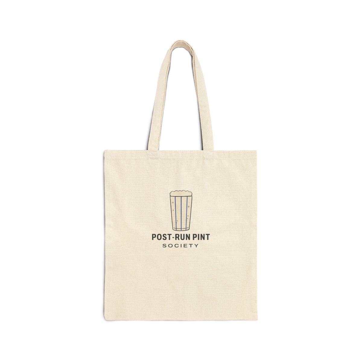 Post-Run Pint Society Tote in Natural, front view