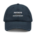 Potato Department Dad Hat in Dark Navy, front view