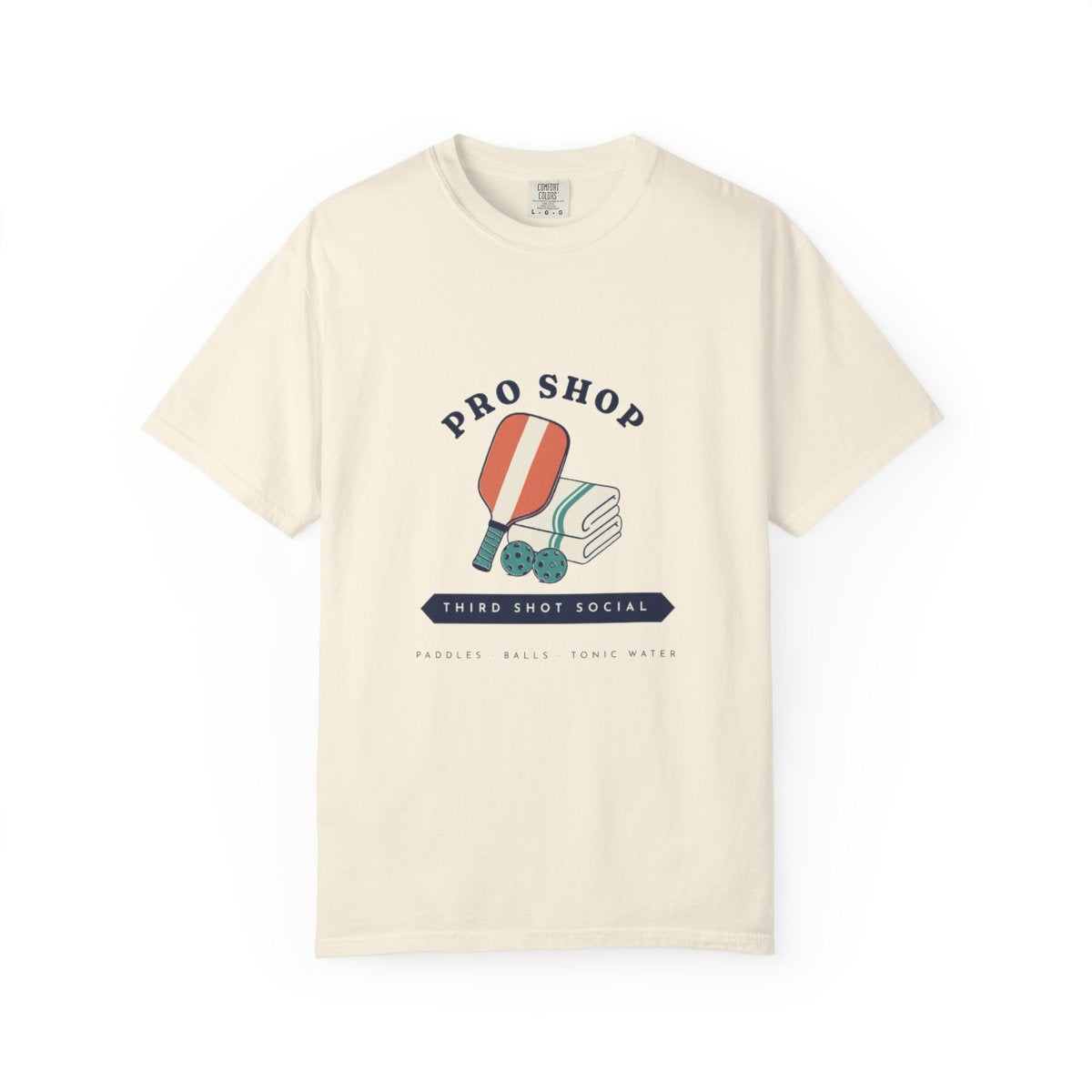 Pro Shop Tee in Ivory, front view
