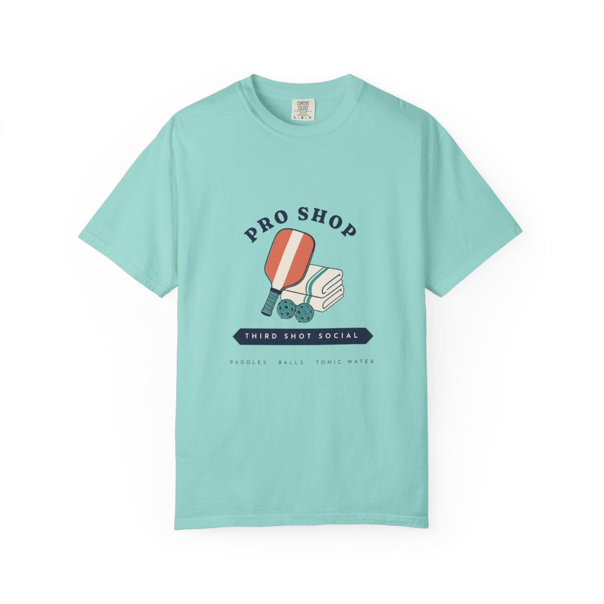 Pro Shop Tee in Chalky Mint, front view