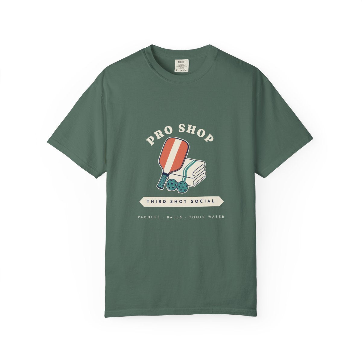 Pro Shop Tee in Blue Spruce, front view