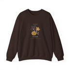Pumpkin Plate Crewneck in Dark Chocolate, front view
