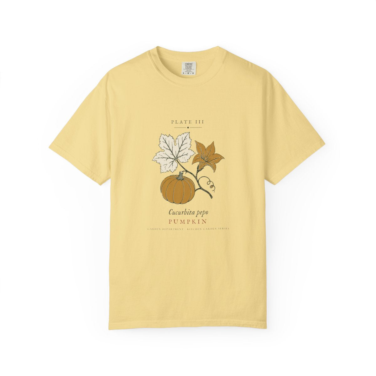 Pumpkin Plate Tee in Butter, front view