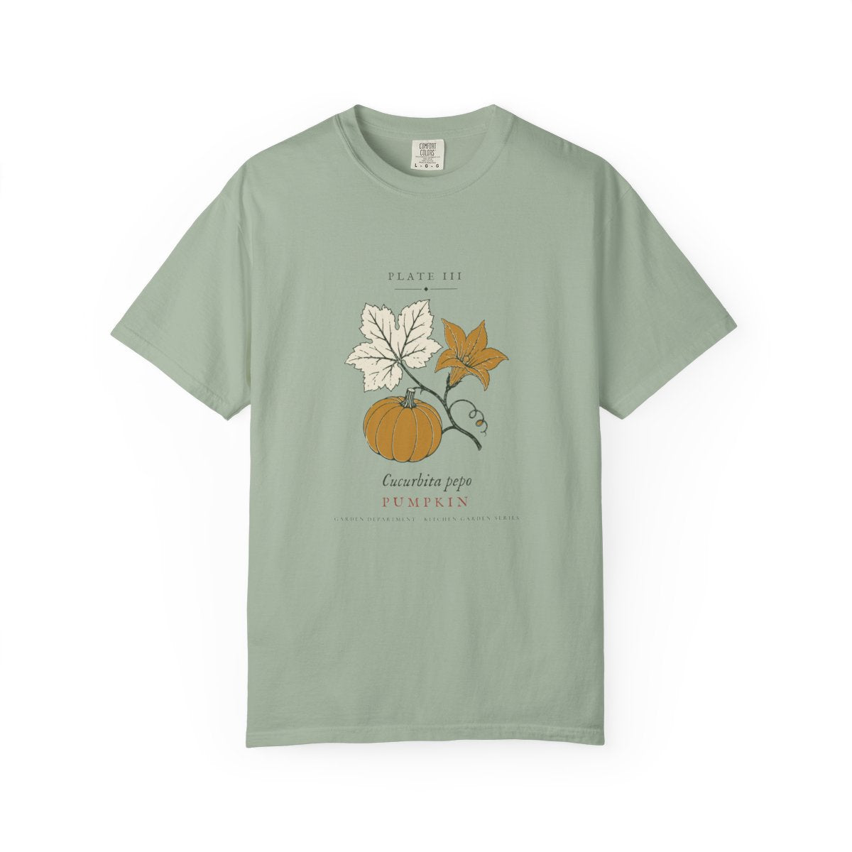 Pumpkin Plate Tee in Bay, front view