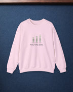 Pung. Kong. Quint. Crewneck in Light Pink, styled