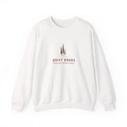 Quiet Hours Crewneck in White, front view