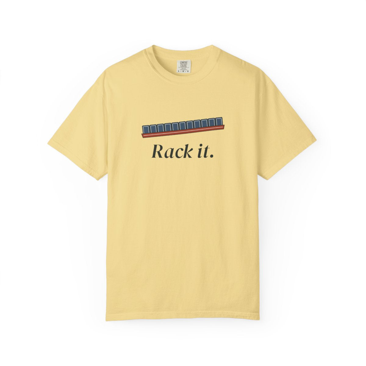Rack It Tee in Butter, front view