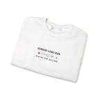 Rain or Shine Crewneck in White, folded