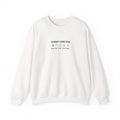 Rain or Shine Crewneck in White, front view