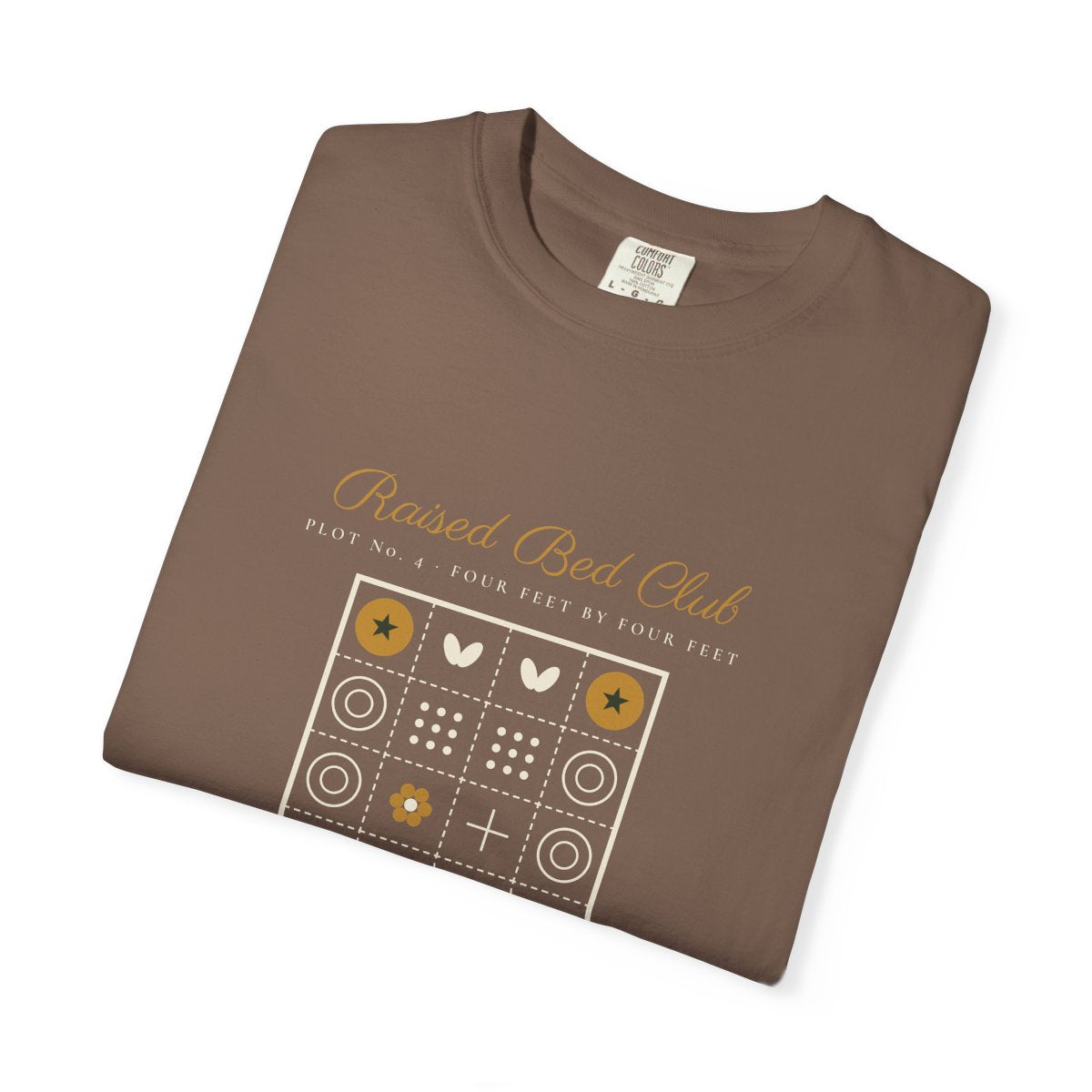 Raised Bed Club Tee in Espresso, folded