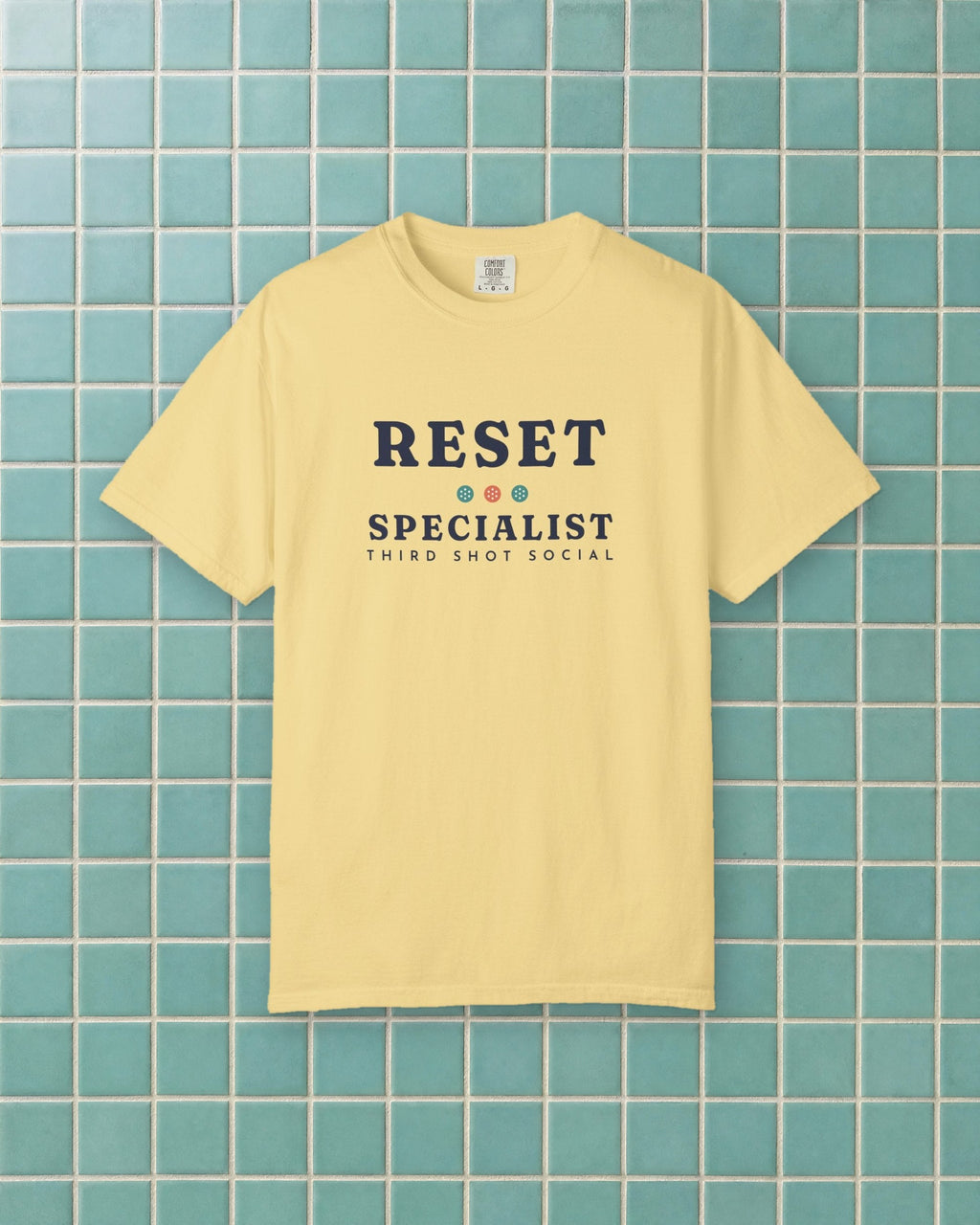 Reset Specialist Tee in Butter, styled