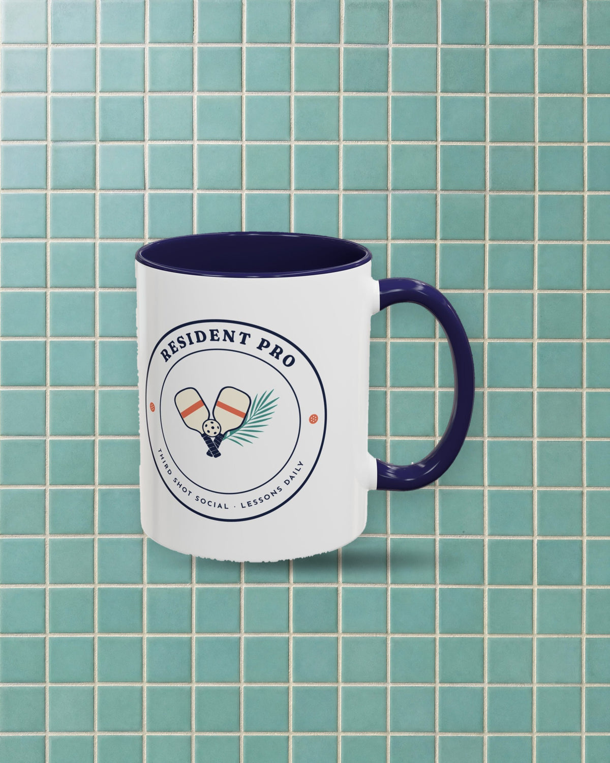 Resident Pro Mug in Navy, styled