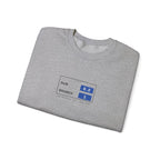 Run 6.2, Brunch 1 Crewneck in Sport Grey, folded