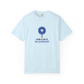Run Club Is My Dating App Tee in Chambray, front view