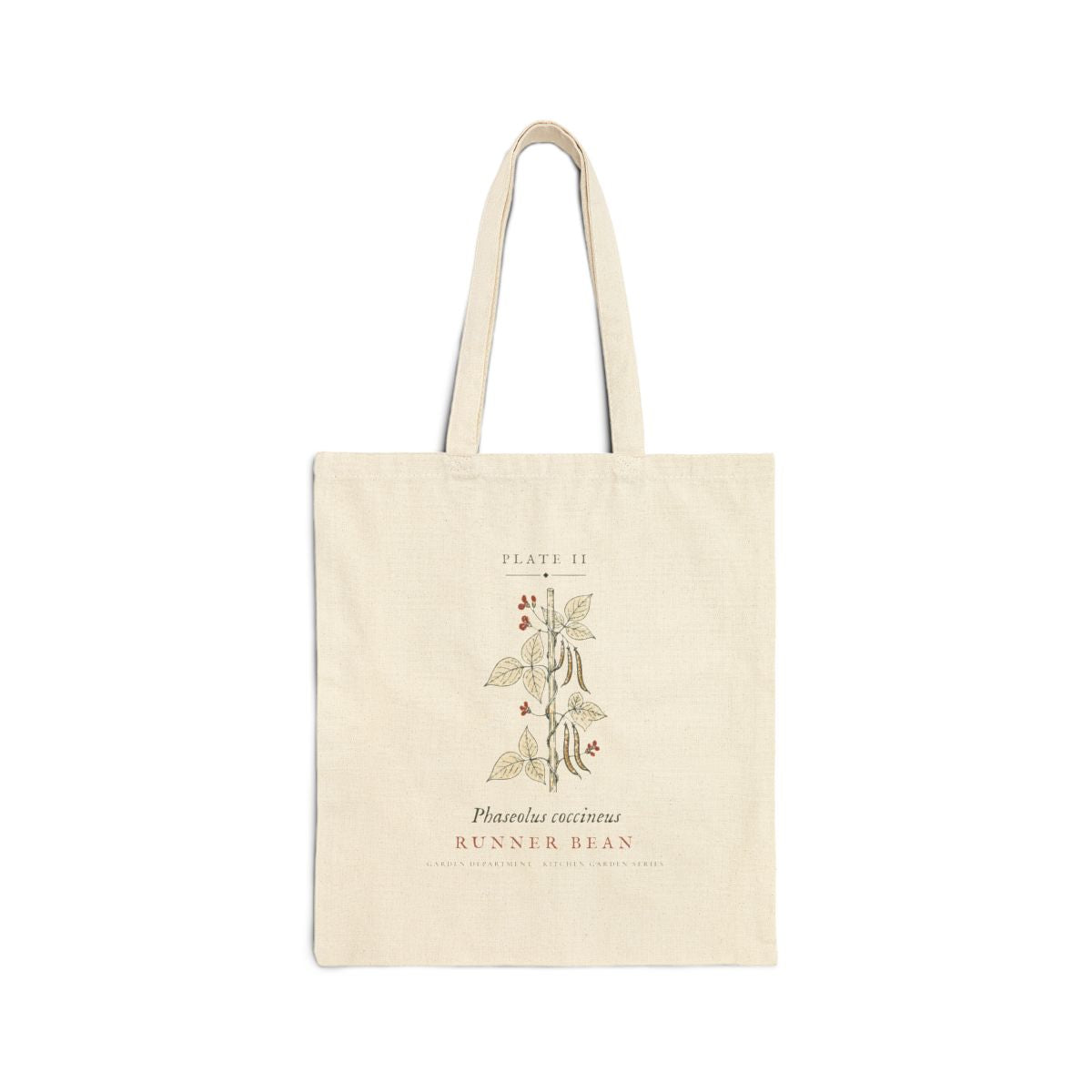Runner Bean Plate Tote in Natural, front view