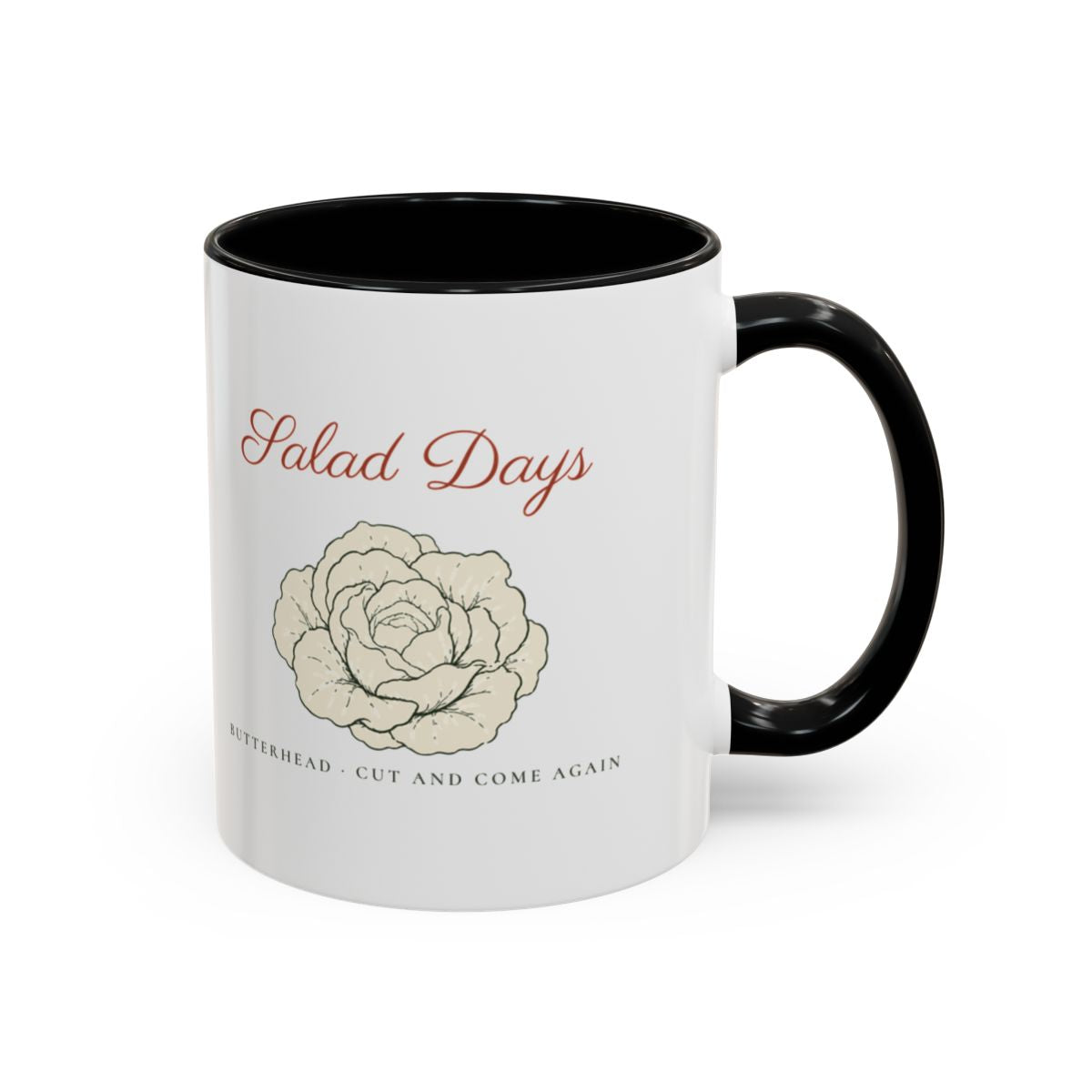 Salad Days Mug in Black, right side