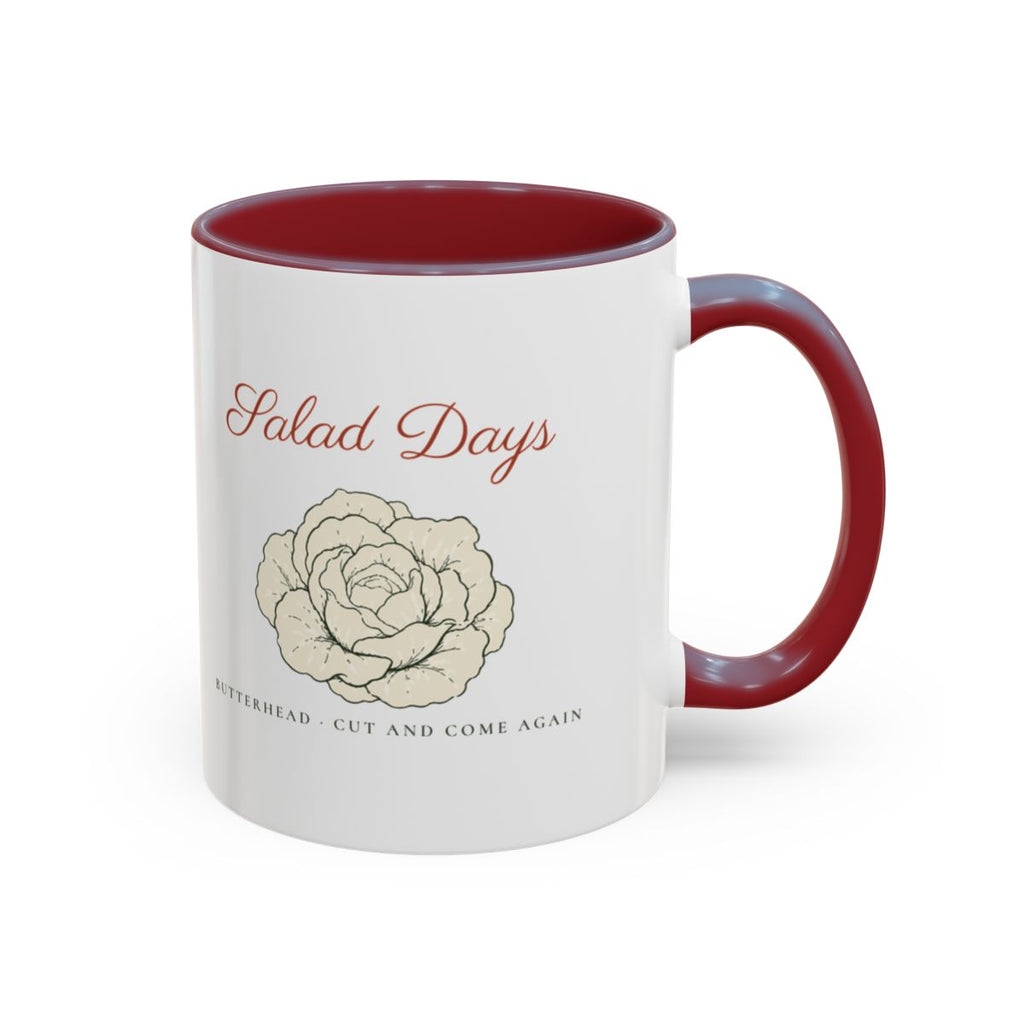 Salad Days Mug in Maroon, right side
