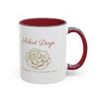 Salad Days Mug in Maroon, right side